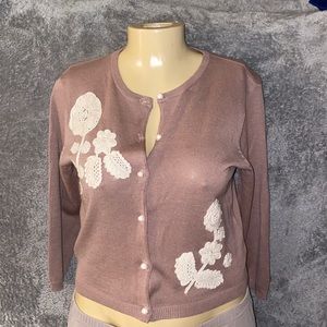 Jones wear jeans Cotton Button down sweater